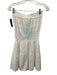 Melissa Odabash Size S White Cotton Tube Elastic Waist Eyelet Detail Dress White / S