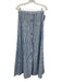 Melissa Odabash Size XS Blue & White Cotton Striped Off Shoulder Pant Set Blue & White / XS
