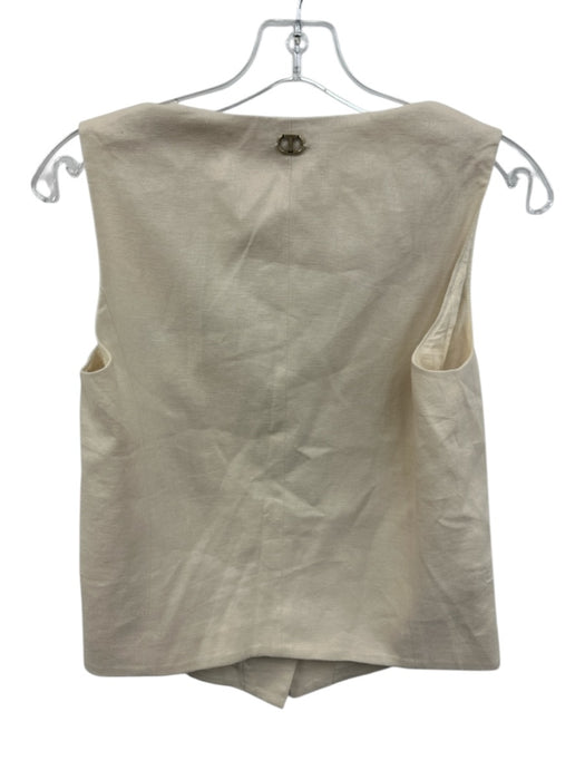 Twinset Size 38 Beige Polyester Sleeveless Button Close Clasp closure Pant Set Beige / 38