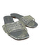 Veronica Beard Shoe Size 6M sliver Metallic Faux Leather woven pvc strap Sandals sliver / 6M