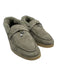 Loro Piana Shoe Size 39 Gray Suede Faux Fur Loafer Metal Accent Shoes Gray / 39