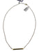 No Brand Gold Metal 18k Gold Plated Bar Lobster Clasp Chain Necklace Gold