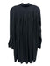 Co Size S Black Silk Long Sleeve Button Up & Collar Tunic Top Black / S