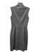 Yves Saint Laurent Size 38 Gray High Collar Sleeveless Shift Dress Gray / 38