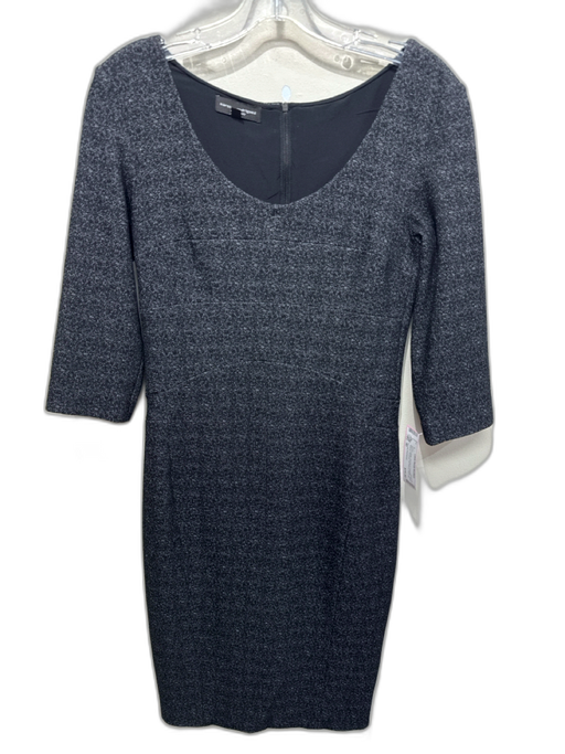 Narciso Rodriguez Size 40 Black & White Viscose & Polyester Short Sleeve Dress Black & White / 40