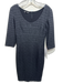 Narciso Rodriguez Size 40 Black & White Viscose & Polyester Short Sleeve Dress Black & White / 40
