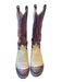 Tony Lama Shoe Size 8.5 Cream & Brown Leather Stitching Cowboy Boots Cream & Brown / 8.5
