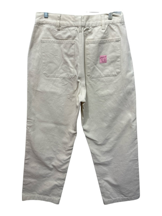 Golf le Fleur Size Est 30 White Cotton Solid Khaki Men's Pants White / Est 30
