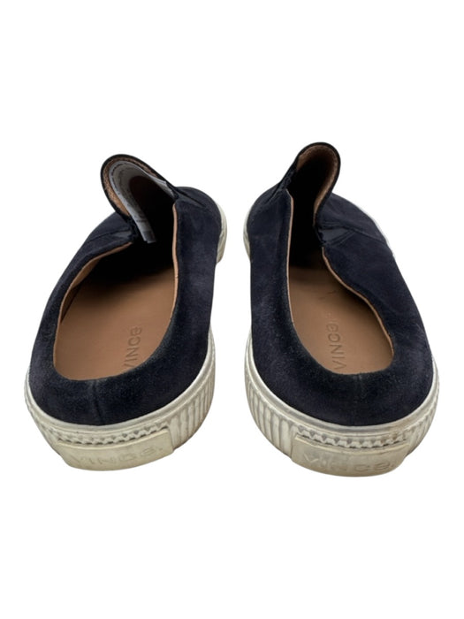 Vince Shoe Size Est 9 Navy Suede Solid Slip On Sneaker Men's Shoes Navy / Est 9