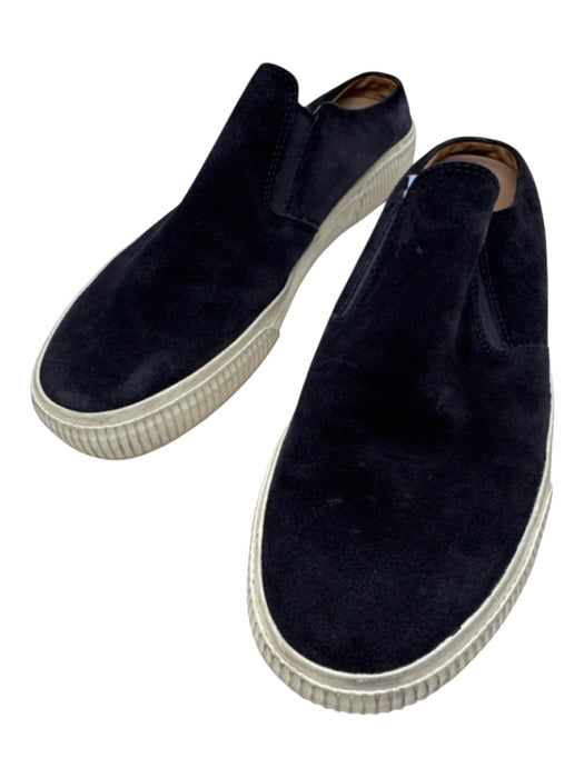 Vince Shoe Size Est 9 Navy Suede Solid Slip On Sneaker Men's Shoes Navy / Est 9