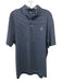 RLX Size L Navy & White Synthetic Striped Polo Men's Short Sleeve Navy & White / L