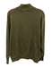 Oscar de la Renta Size M Green Cotton Solid Quarter Zip Men's Jacket Green / M