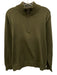 Oscar de la Renta Size M Green Cotton Solid Quarter Zip Men's Jacket Green / M