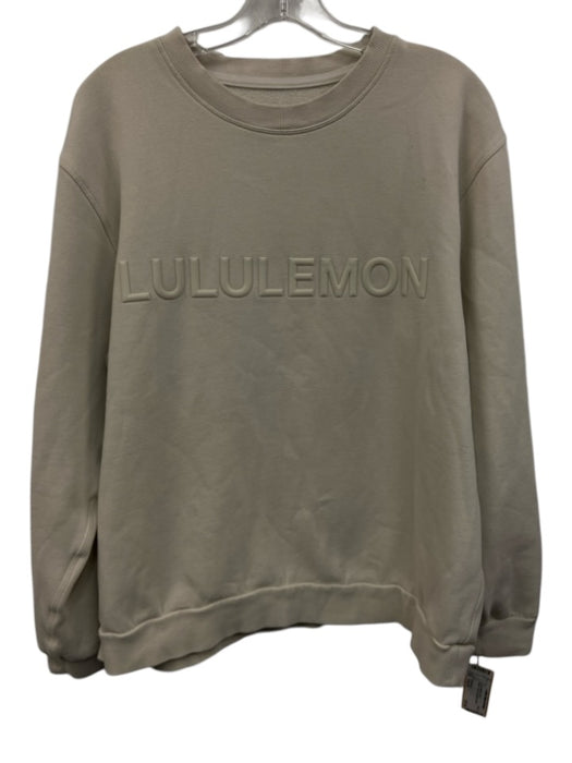 Lululemon Size Est M Beige Solid Men's Long Sleeve Shirt Beige / Est M