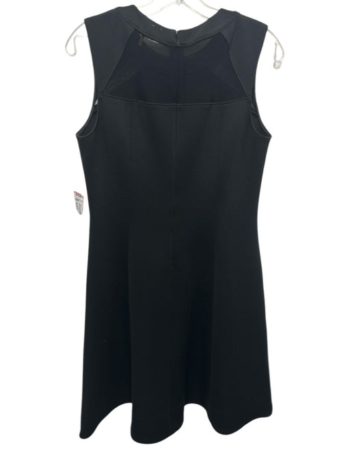 Donna Karan Size Medium Black Missing Fabric Tag Sleeveless Mesh Detail Dress Black / Medium