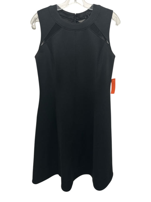 Donna Karan Size Medium Black Missing Fabric Tag Sleeveless Mesh Detail Dress Black / Medium