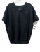 Figs Size M Black Polyester & Rayon Short Sleeve V Neck Tunic Scrubs Top Black / M