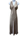 Show Me Your Mumu Size M Champagne Beige Polyester Satin Sleeveless Halter Gown Champagne Beige / M