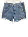Agolde Size 31 Light Wash Cotton Denim High Waist Distressed Shorts Light Wash / 31