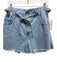 7 For All Mankind Size 28 Light Wash Cotton Denim High Waist Paperbag Shorts Light Wash / 28
