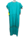 Marie Oliver Size L Teal Cotton Blend Keyhole Front Sleeveless Maxi Dress Teal / L