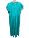 Marie Oliver Size L Teal Cotton Blend Keyhole Front Sleeveless Maxi Dress Teal / L