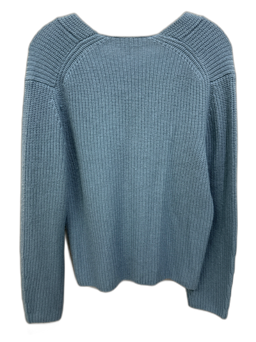Vince Size M Glacier Blue Wool & Cashmere Knit V Neck Long Sleeve Sweater Glacier Blue / M