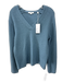 Vince Size M Glacier Blue Wool & Cashmere Knit V Neck Long Sleeve Sweater Glacier Blue / M