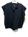 Figs Size M Black Polyester Sleeveless V Neck Scrubs Top Black / M