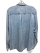 Rails Size L Blue Lyocell Button Front Patch Pocket Long Sleeve Top Blue / L