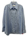 Mijeong Park Size M Blue & White Cotton Blend Stripe Button Down Oversized Top Blue & White / M