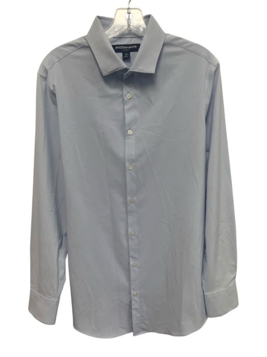 Mizzen + Main Size M Light blue Polyester Solid Button Down Long Sleeve Shirt Light blue / M