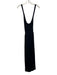 Rachel Comey Size L Black Cotton Pique Criss Cross Back U Neck Dress Black / L