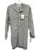 Chimala Size M Cream White & Navy Blue Cotton Striped 1/2 Button Tunic Top Cream White & Navy Blue / M