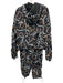 Sweaty Betty Size 12/10 Gray & multi Polyamide Abstract Print Zip Front Pant Set Gray & multi / 12/10