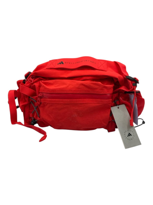 Stella McCartney Adidas Red Polyester Zip Close Multiple Pockets Utility Bag Red / No size