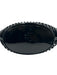 Melie Bianco Black Silicone Faux Leather Basket Removable pouch Hand Bag Black
