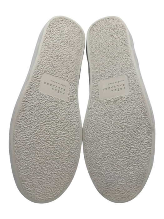 freda salvador Shoe Size 8 White Leather Upper Velcro Strap D'Orsay Sneakers White / 8