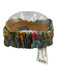 Gucci Yellow, Brown & Multi Silk Guccissima Floral Twist Knot Headband Yellow, Brown & Multi