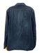 Chimilayan Size L Blue Cotton Solid Button Up Men's Long Sleeve Shirt Blue / L