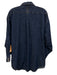 Rachel Comey Size M/L Dark Wash Cotton Denim Long Sleeve Buttons Collar Top Dark Wash / M/L