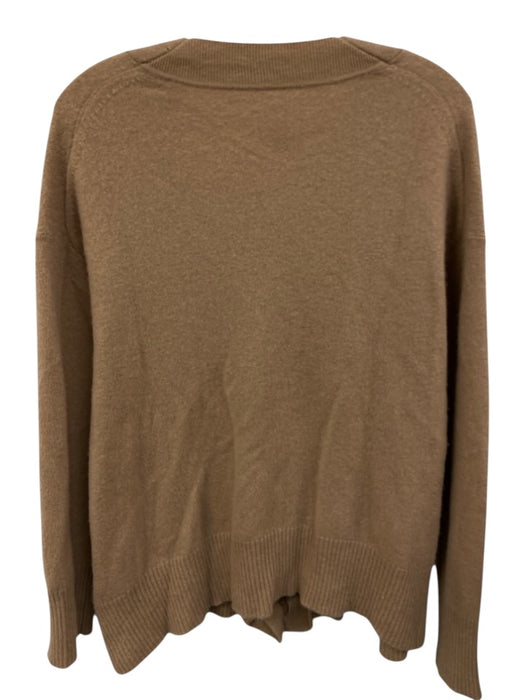 Equipment Size L Light Brown Cashmere Oversized button V Neck Cardigan Light Brown / L