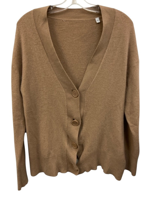 Equipment Size L Light Brown Cashmere Oversized button V Neck Cardigan Light Brown / L