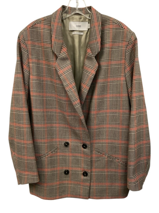 Closed Size L Beige, Red, Blue Virgin Wool & Polyester Double Breast Jacket Beige, Red, Blue / L