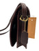 Coach Dark Red Leather Buckle clasp Flap Crossbody Messenger Bag Dark Red / S