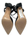 Alohas Shoe Size 39 Black, Silver, Clear Leather Pointed Toe Faux Pearl Pumps Black, Silver, Clear / 39