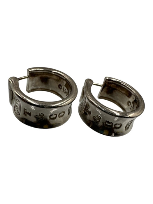 Tiffany & Co. Silver Sterling Silver 925 Hoop Hook Back Earrings Silver