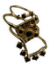 Studio Grun Gold & Black Gold Plated Black Stones Set of 3 Ring Gold & Black
