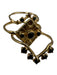 Studio Grun Gold & Black Gold Plated Black Stones Set of 3 Ring Gold & Black