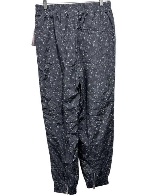 Varley Size Large Gray & Dark Gray Nylon Floral Abstract Woven Jogger Pants Gray & Dark Gray / Large